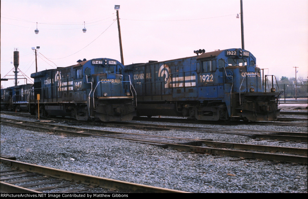 Conrail power at Dewitt yard